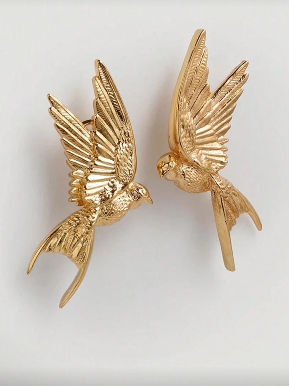 Zara Gold Bird Drop Earrings
